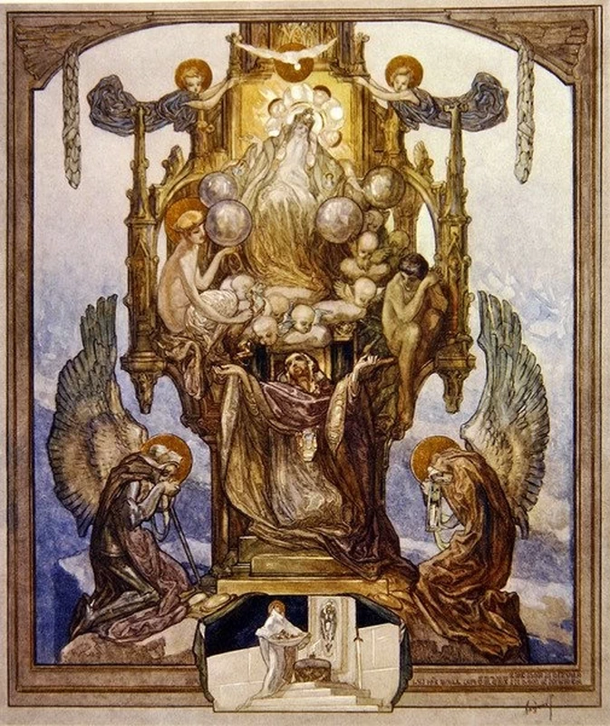 Illustrazione dalla Divina Commedia di Dante, Paradiso, Canto VIII